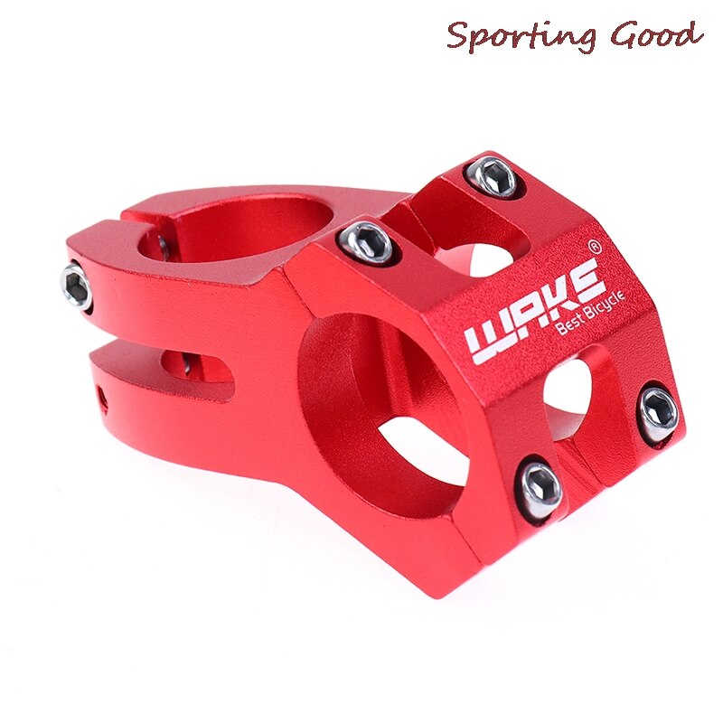 1PCS WAKE Mountainbike Lenker Vorbau Ultraleicht Aluminium Fahrrad Stem 31,8 MM: Rot