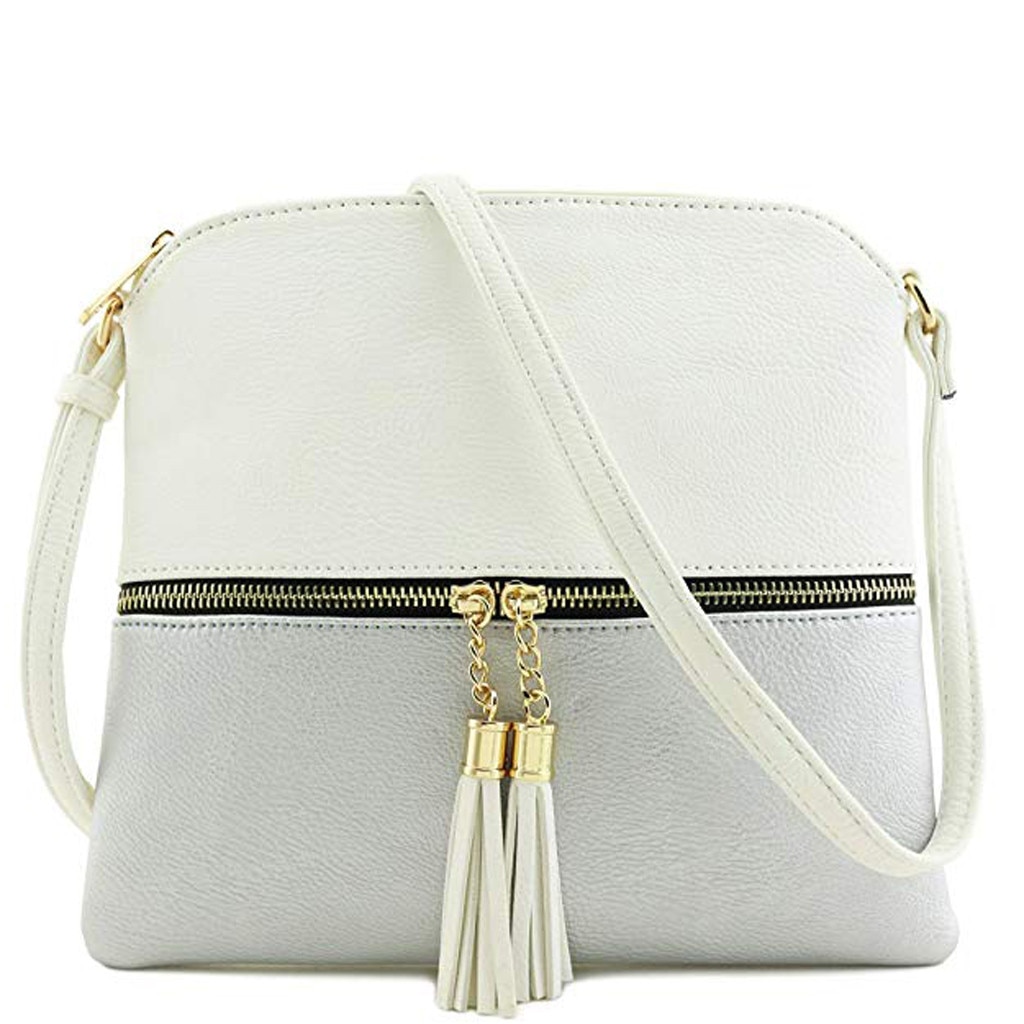 Women Leather Crossbody Bag Casual Handbag Female Tassel Shoulder Bags Ladies Zipper Flap Messenger Bag Phone Purse Torebka