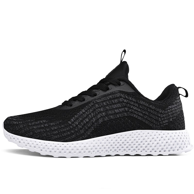 Chaussures de Tennis légères et antidérapantes pour femmes, baskets plates à lacets et à bretelles croisées rondes, de gymnastique, d&#39;extérieur, d&#39;automne: black woman shoes / 7