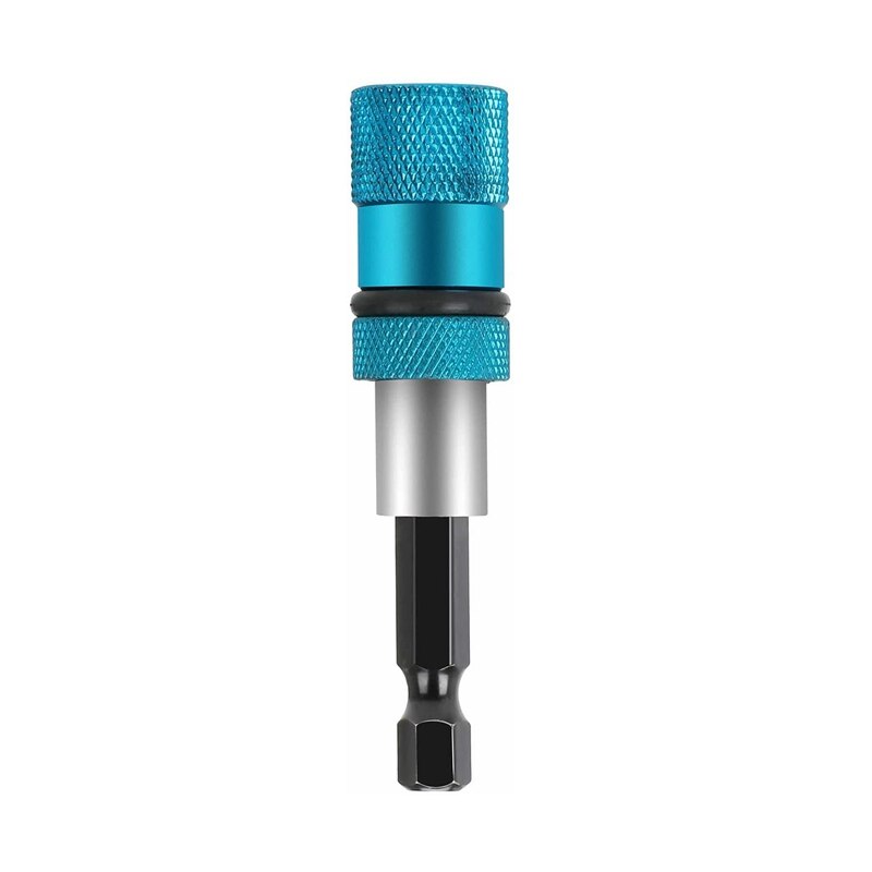 1pcs Adjustable Screw Depth Magnetic Screwdriver Bit Holder 1/4 Inch Hex Driver with 5pcs PH2 Scewdriver Bits 60mm Quick Holder: blue