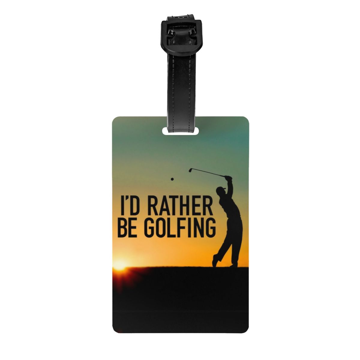 Blijf Kalm En Speel Golfbagagelabels Voor Koffers Schattige Bagagelabels Privacy Cover Id Label: GRIJS