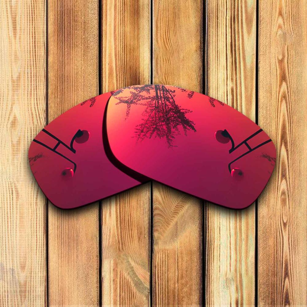 100% Precisely Cut Polarized Replacement Lenses for Hijinx Sunglass - Many Colors: Magenta Red Mirrored