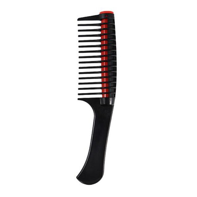Lnkero hår kam bred tand hår borste färgning hår kam anti statisk massage hårborste salong gör själv hår styling frisör: Svart