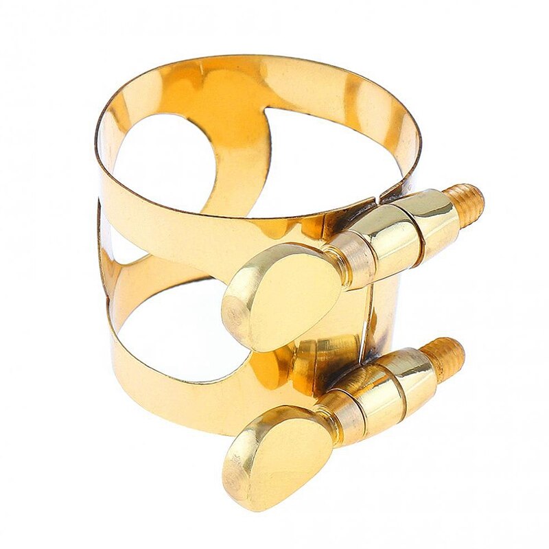 Attache de ligament en laiton plaqué or, pour Saxophone en caoutchouc