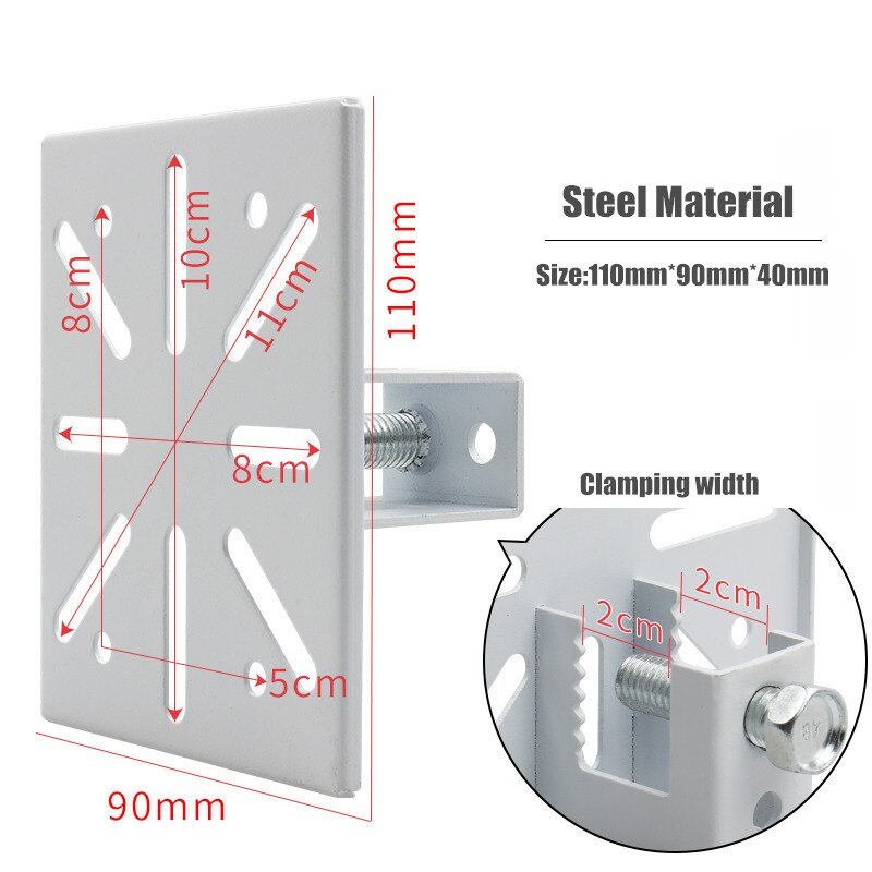 OwlCat Outdoor CCTV Camera stand 2CM Thickness Aluminum Drilling-free Steel structure plate auxiliary bracket