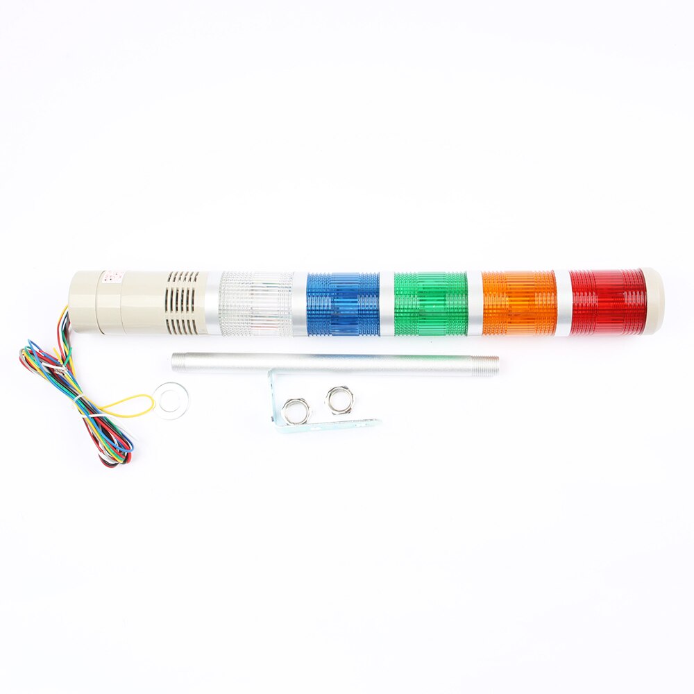 DC12V/24V Safety Stack Lamp Red Green Yellow Flash Industrial Tower Signal warning Light LTA-205 5 layer 110V 220V
