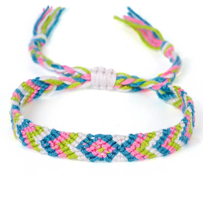 Boho Fish Shape Handcrafed Friendship Bracelet Girl Women Femme Call Me By Your Name Similar Cotton Surf Jewelry: Black Zinc Plated