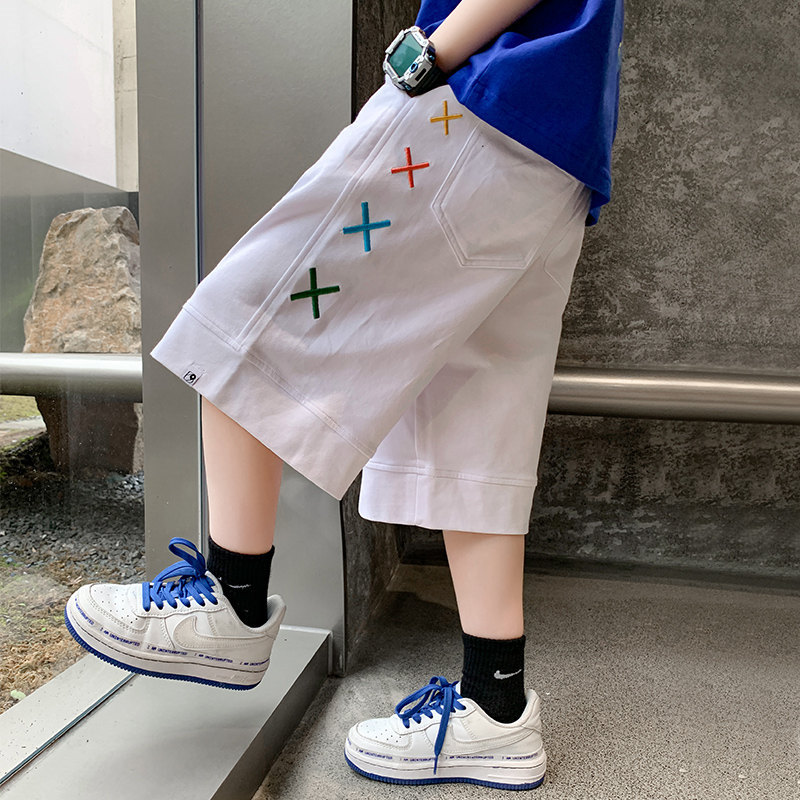 Pantaloncini per ragazzi 2022 estate bambini pantaloni sportivi in cotone per bambini adolescenti abbigliamento al ginocchio per bambini in stile coreano 6 9 11 13 14 anni
