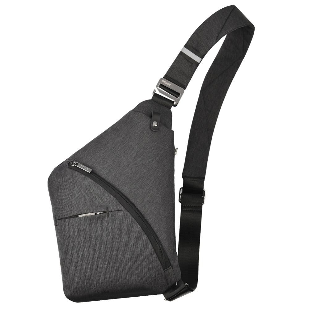 Osoce Anti-Diefstal Crossbody Bag Schoudertas Sling Borst Bag Waterdichte Cover Pack Rugzak Fiets Sport: black gray 2nd