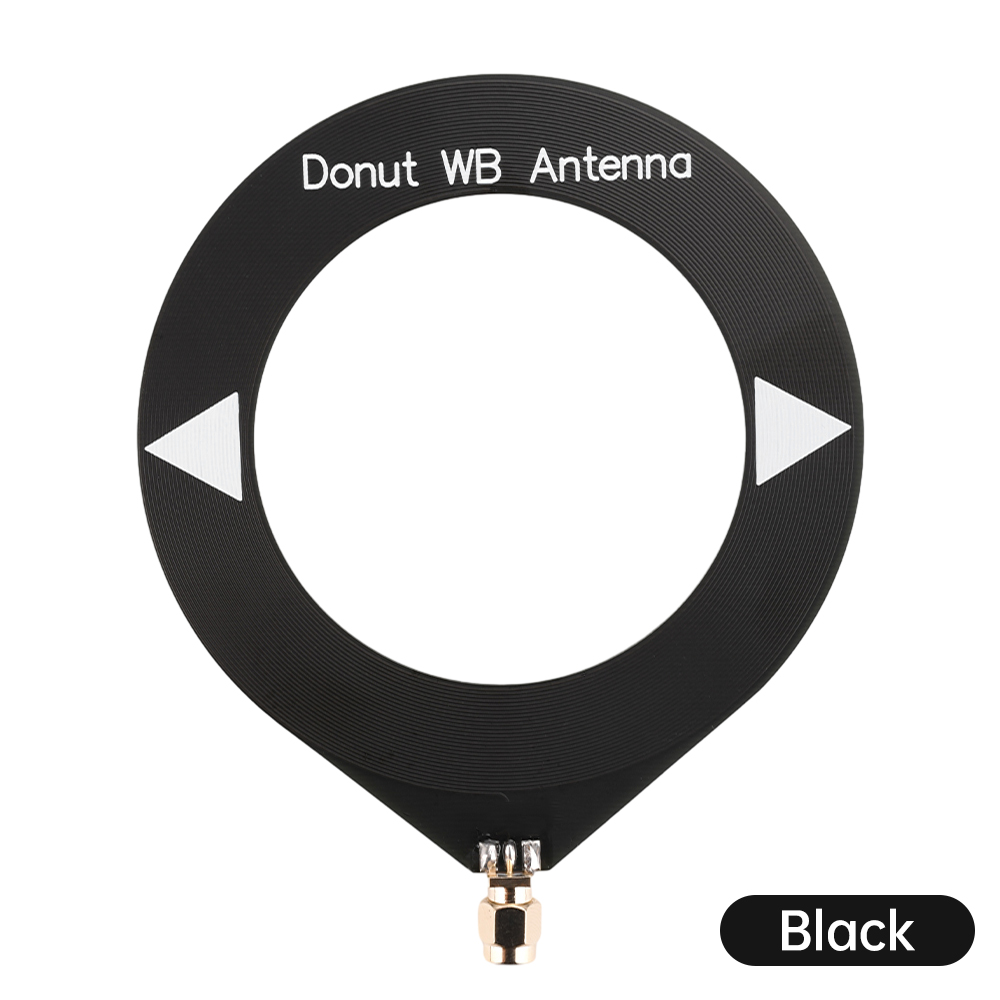 10k-180MHz Donut Broadband Reception Antenna 4-24MHz SW Shortwave Antenna 500-2000kHzAM Medium Wave Antenna Loop Antenna Module: black
