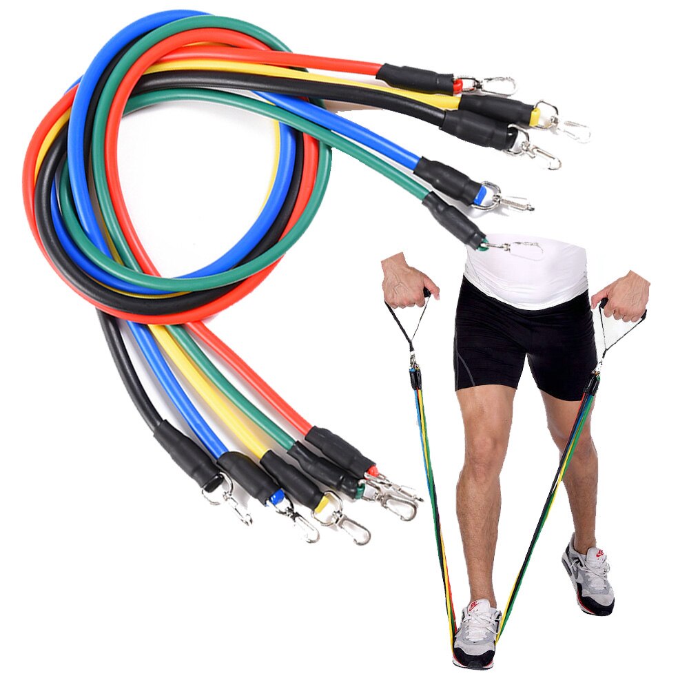 11 Stck Fitnessstudio Fitness Widerstand Bands einstellen Fitness Elastische Bands ziehen Seil ÜSpund Ausbildung Bands Elastische Expander Fitness Yoga