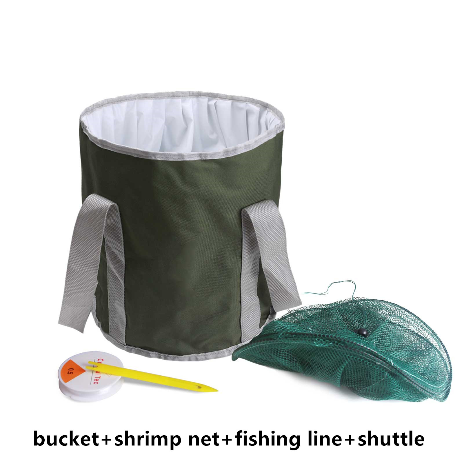 Cubo plegable portátil de 20L, contenedor de agua al aire libre para acampar, pesca, viaje, bolsas de agua impermeables, suministros de accesorios de pesca: YELLOW