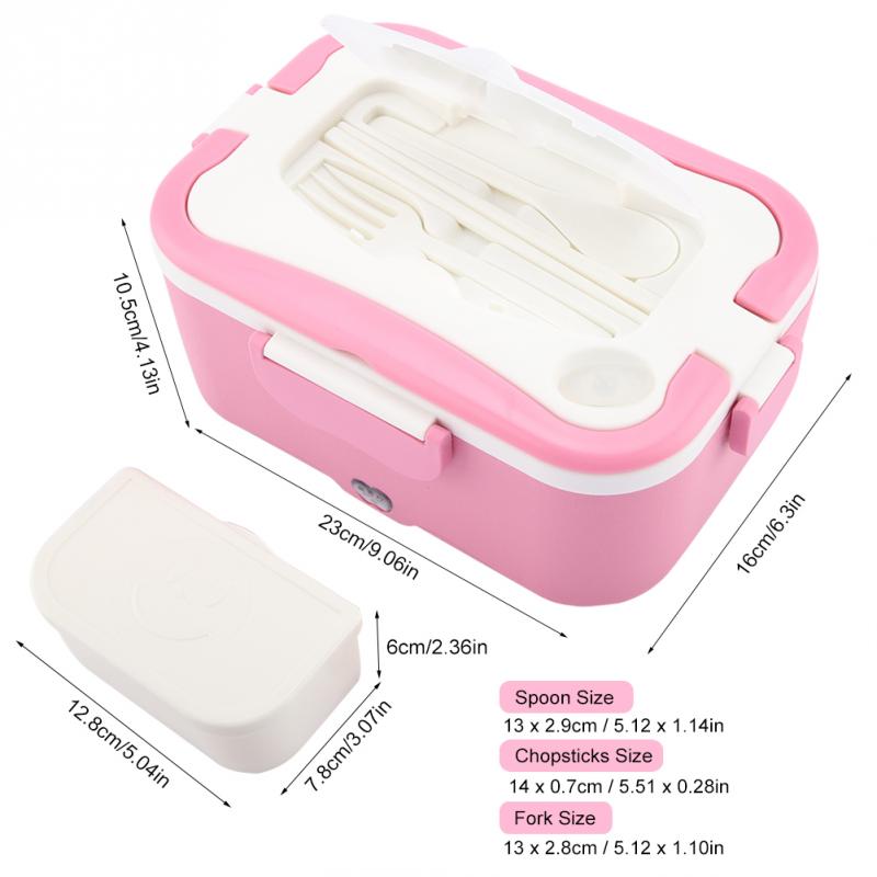 1500ml kannettavaa 12/24/220v auton sähkölämmitys lounaslaatikko bento riisi ruoanlämmitin astia lasten koulutoimisto kannettava bento laatikko