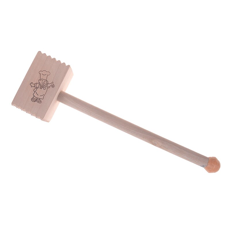 Træ dobbeltsidet oksebøf hammer 28*7.3*4.7 cm kødmørningsmiddel køkken hammer pund oksekød kylling køkkentilbehør