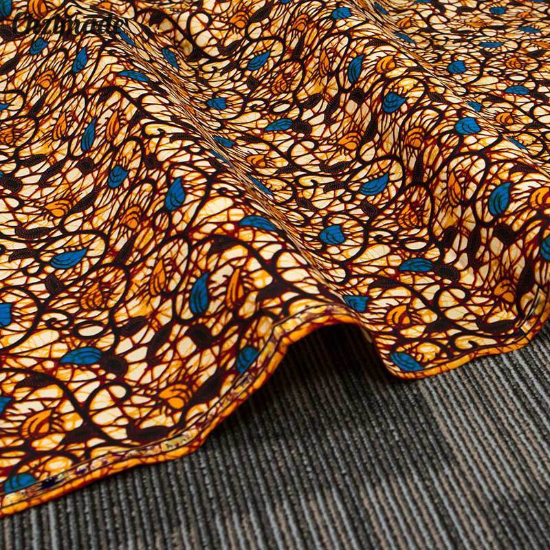 Chzimade 1Yard Ankara Afrikaanse Prints Batik Echte Wax Stof Bruiloft Polyester Stof Diy Jurk Naaien Materiaal