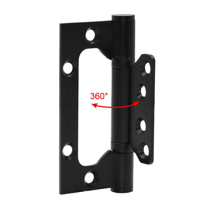 Slot-free Stainless Steel Hinge Thickened Door Hardware Silent Bearing 4 inch/5 inch flat hinge