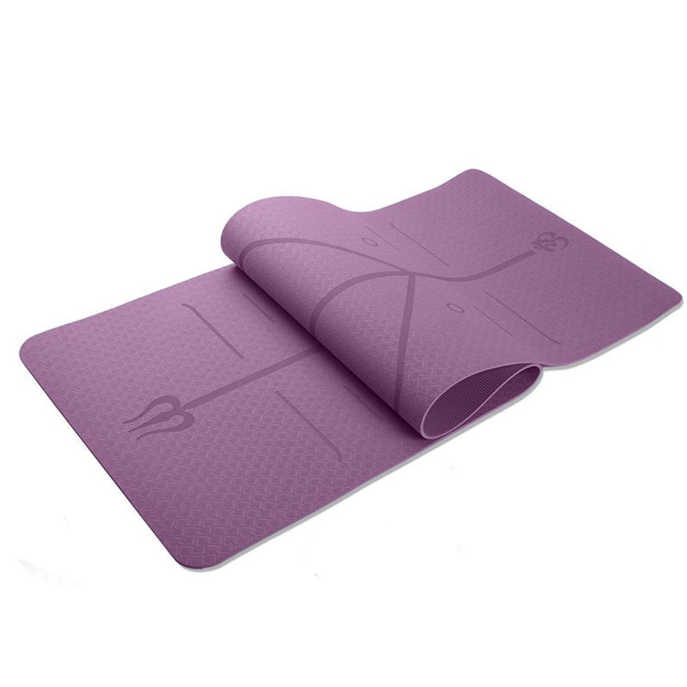 6mm tpe-yogamatten, rutschfest, für sport, fitness, pilates, gymnastik und anfänger: Armeegrün