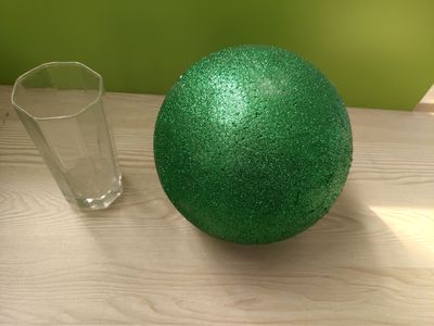 Polystyrène vert polystyrène mousse boule de fête mariage festival scène maison décoration bricolage fait main matériaux 15-30cm (diamètre)