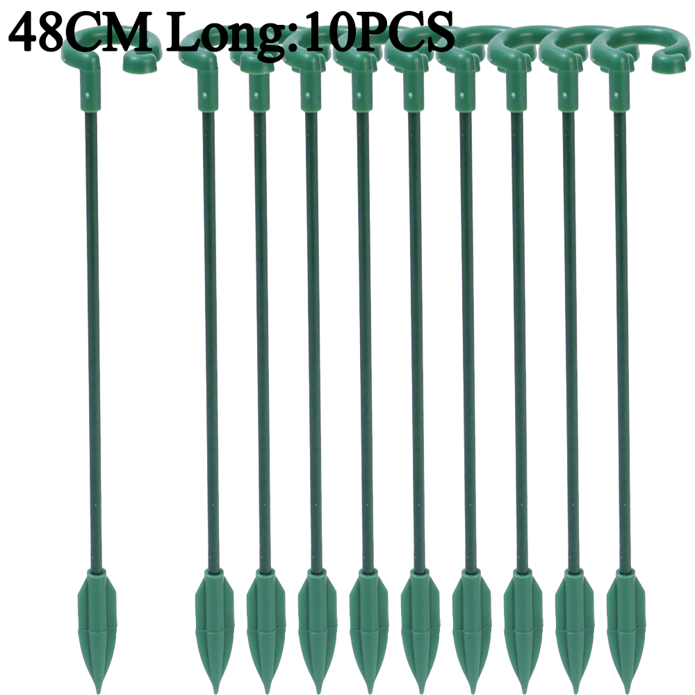 Plastic Plant Ondersteuning Staven Tak Rechtop Hulp Bloem Modellering Ondersteuning Paal Vlezige Vlinders Orchidee Houder Tuinaccessoire: 4XL / Oranje