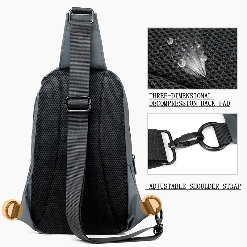 Männlichen Schulter Taschen Umhängetaschen Freizeit Anti Diebstahl Brust Tasche Schule Sommer Kurze Reise Boten Tasche Neue Männer