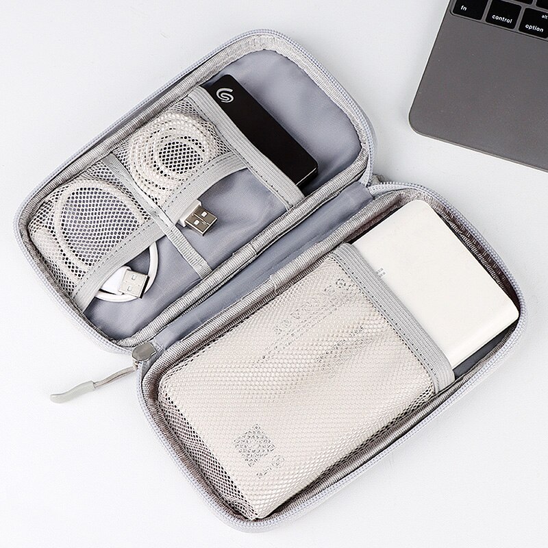 Borsa portatile per banca di potere caricabatterie USB gadget cavi cavi Organizer custodia da viaggio accessori elettronici custodia protettiva