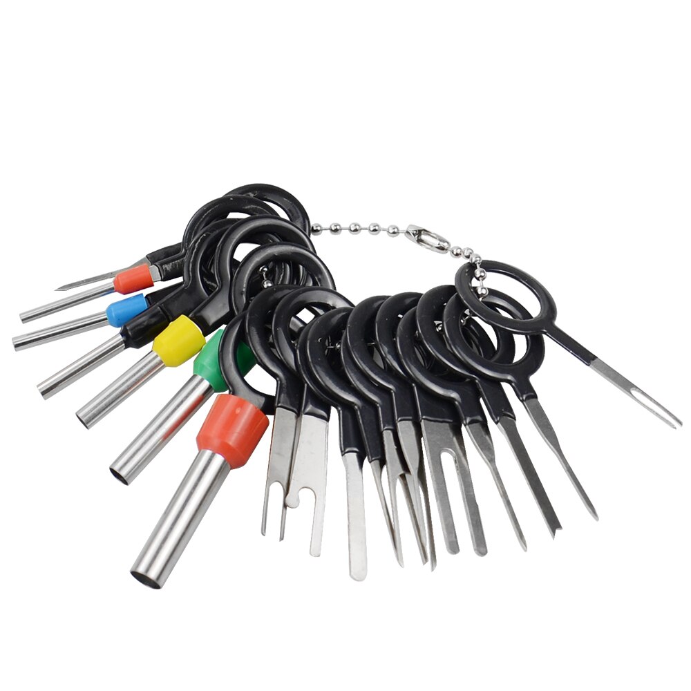 Kit d'extraction de broche de connecteur de sertissage de câblage électrique de suppression de Terminal de voiture 21 pièces outils à main de réparation électrique de voiture prix