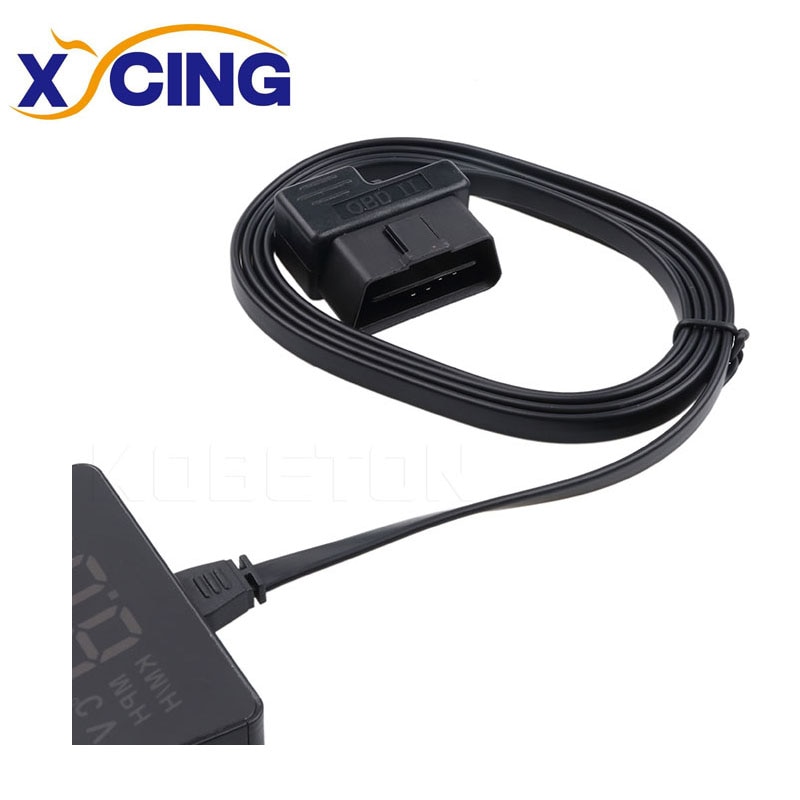 XYCING Auto HUD OBD2 Kabel voor Head-Up Display Voorruit Projector Digitale Snelheidsmeter 1.5 m OBD2 16pin Kabel Diagnostic Tool H8