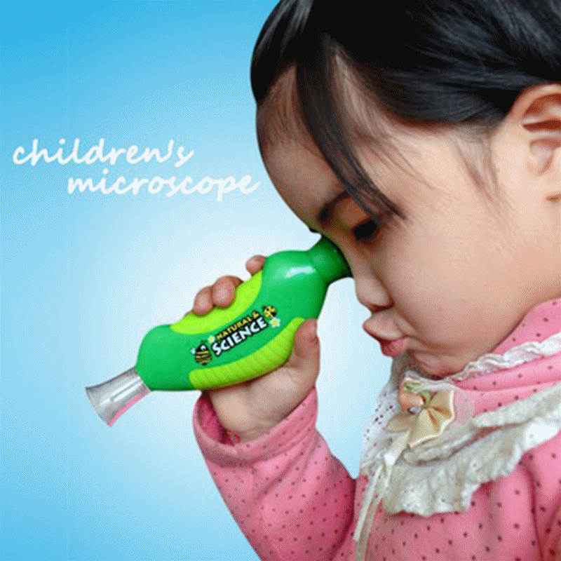 1pc lightweight biological microscopes, handheld microscopes , 80x home school educational toys for children 778504