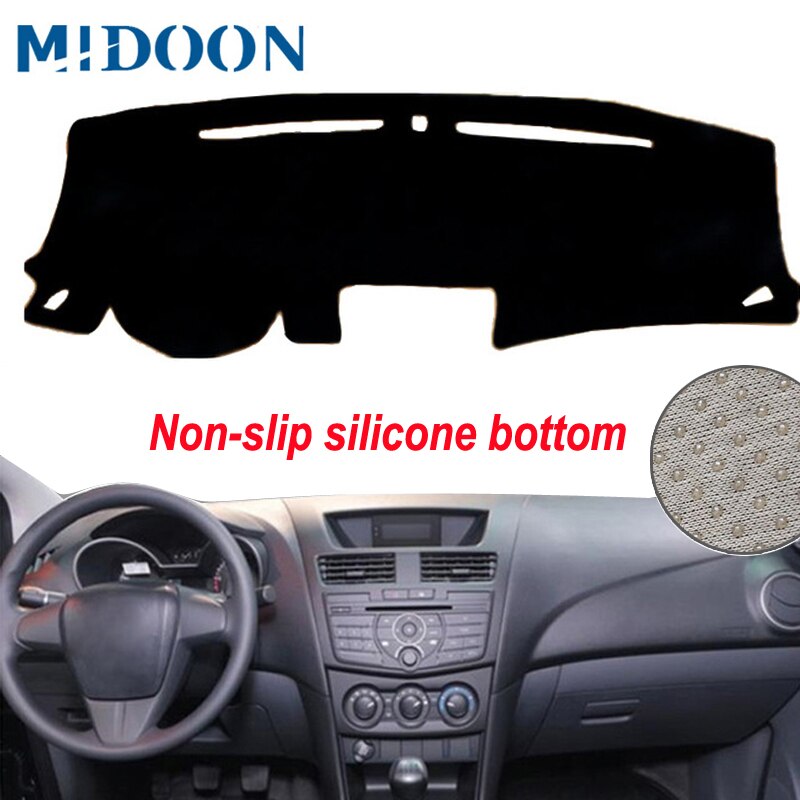 Midoon Linksgestuurde Auto Dashboard Cover Voor Mazda BT50 Stijl Auto Dashboard Tapijt Mat Voor mazda BT50 12-18