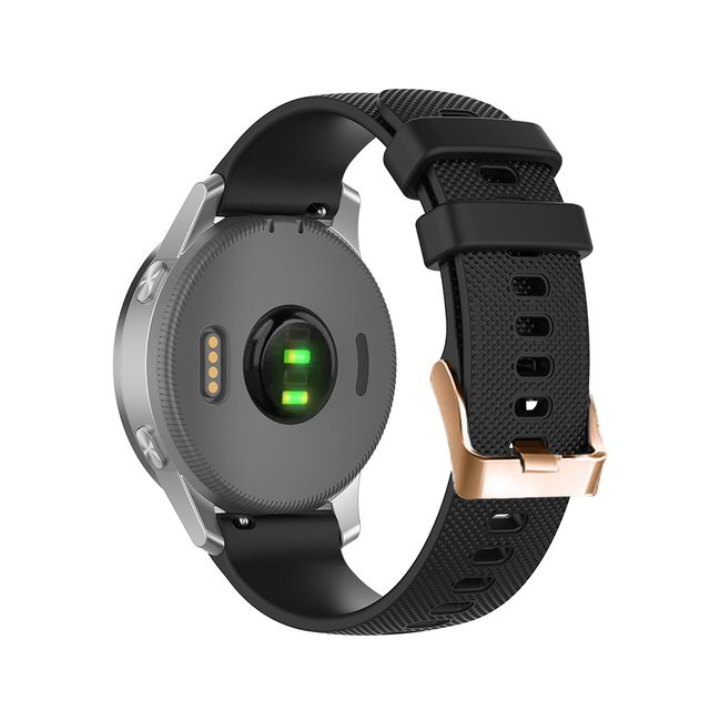 Correa de reloj inteligente de 18 y 20mm para Garmin Vivoactive3 4 4S Venu 2 Plus SQ Vivomove HR, pulsera de silicona Forerunner 245: Beige / 25 mm
