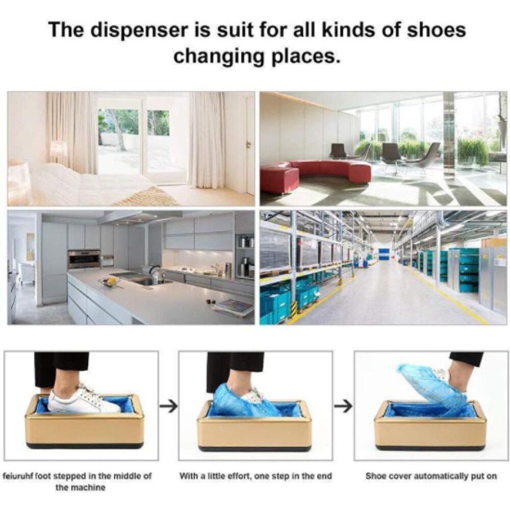 Máquina automática de cubre zapatos inteligente, herramienta para cobertura de zapatos y pies, a prueba de agua, desechables, dispositivo organizador de zapatos