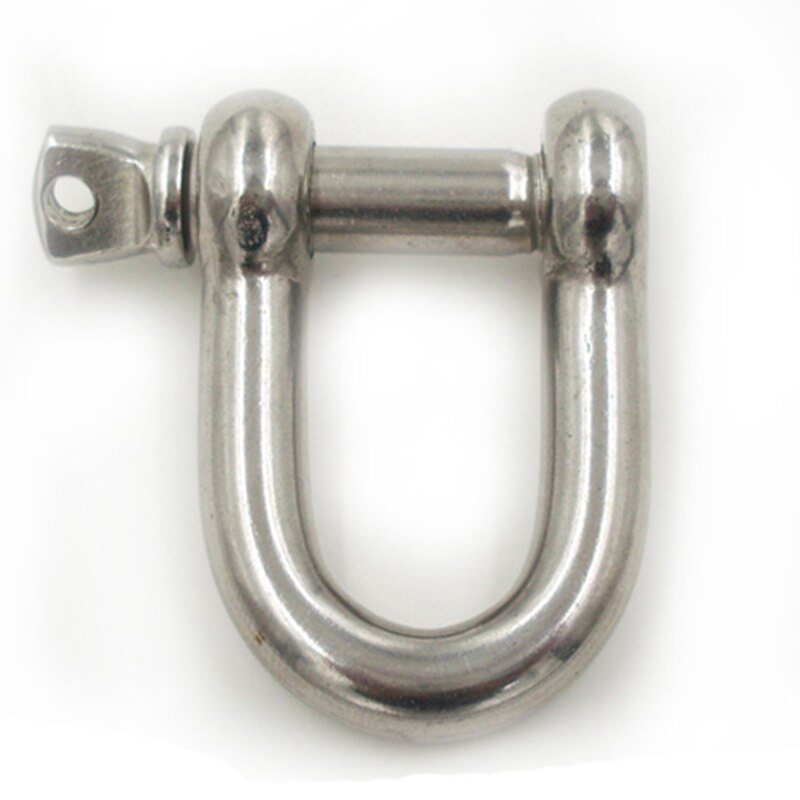 M4 M5 M6 304 Stainless Steel U Type Steel Buckle Chain Buckle Marine Rigging Lifting Hook Buckle Max Load 220kg Mini Chain Link: M6