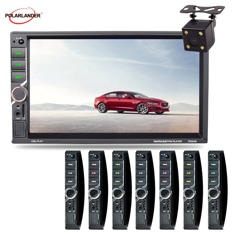 Reprodutor multimídia carro Autoradio MP5 Tela Sensível Ao Toque rádio do carro Suporte Universal Câmera de Visão Traseira 7 ''2 DIN MirrorLink Rádio Auto