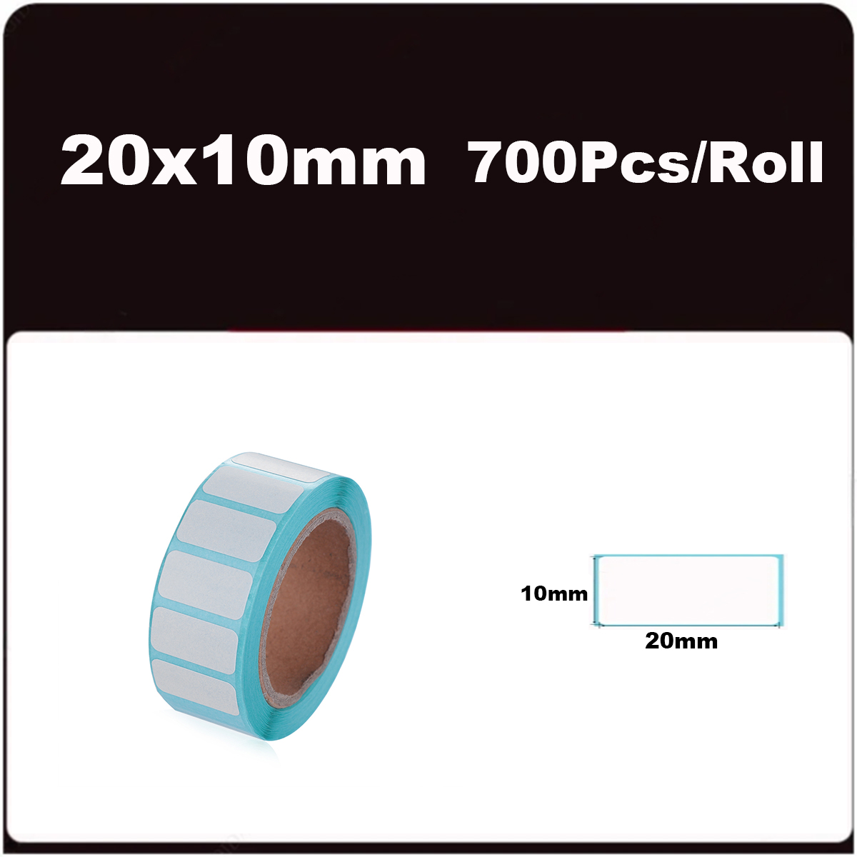 Thermal Labels 20/30/40/50 White Blank Thermal Printer Labels SKU Barcode Labels, Self-Adhesive Address Labels Stickers: Light Grey