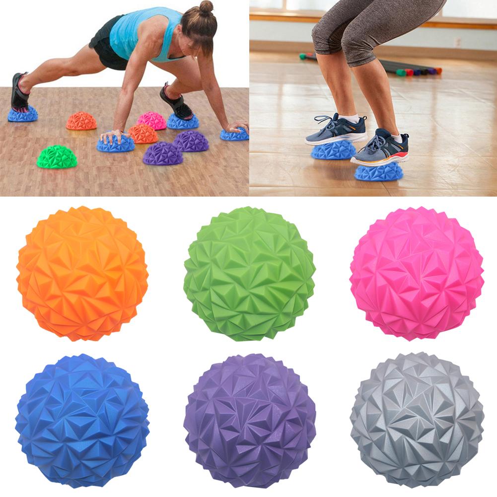 Opblaasbare puntige massage halve bal voetmassage apparaat pijnverlichting yoga fitness hulpmiddel