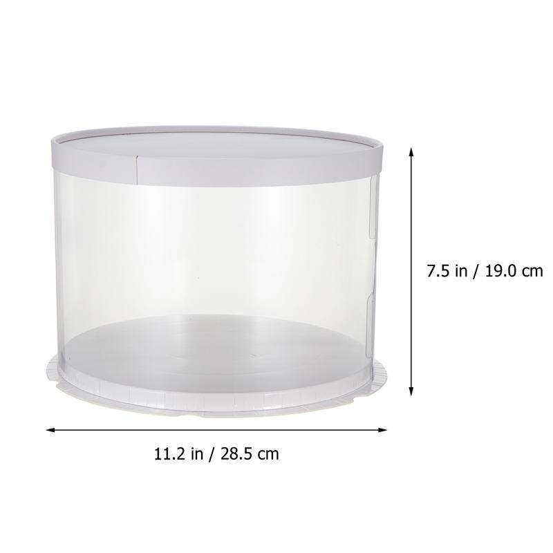 6/8/10Inch Plastic Transparante Taart Verpakking Cake Dessert Container Verjaardag Wedding Party Box Levert: 8inch Single layer