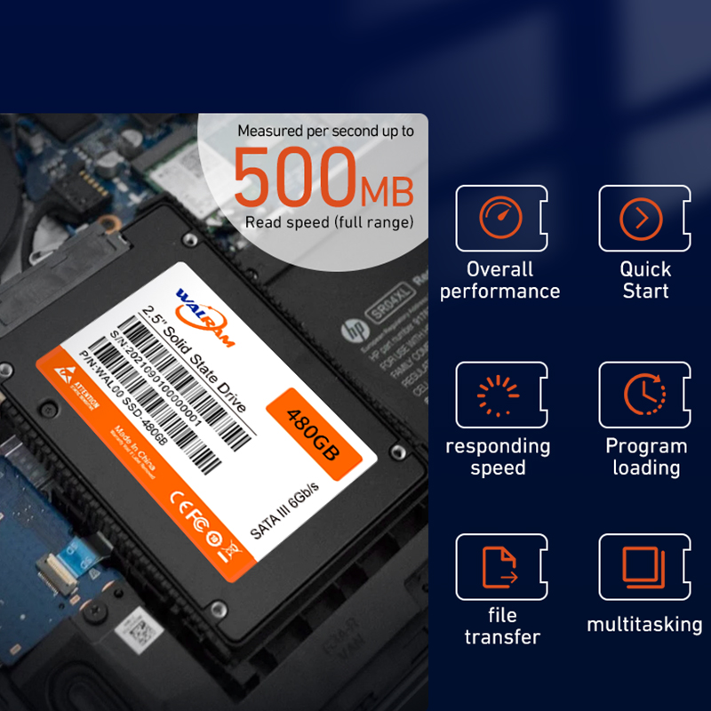WALRAM 2,5 SATA3 SSD 1 TB 120 GB 240 GB 480 GB 128 GB 256 GB 512 GB HDD Interne Solid-State-Festplatte für Laptop-Festplatte Desktop