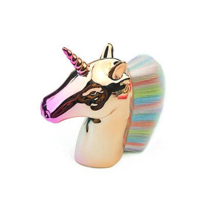 Unicorn Nail Dust Brush Colorful Remove Manicure Dust Brush Accessories: Cream