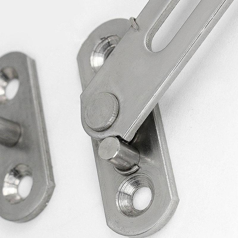 Edelstahl FlüGel Fenster Stopper Aluminium Wind Fenster Belüftung sperren Klammer Schiebe Zubehör J6E4