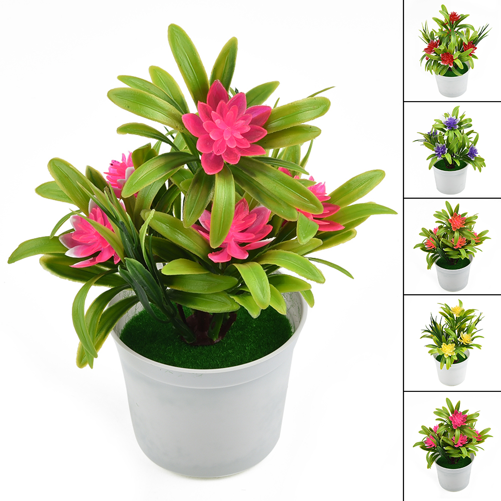 Künstliche Pflanze Lilie Blume Topfpflanzen Zuhause Hochzeit Wohnzimmer Tisch Einkaufen Dekor Künstliche Wasserpflanzen Bonsai Kunststoff