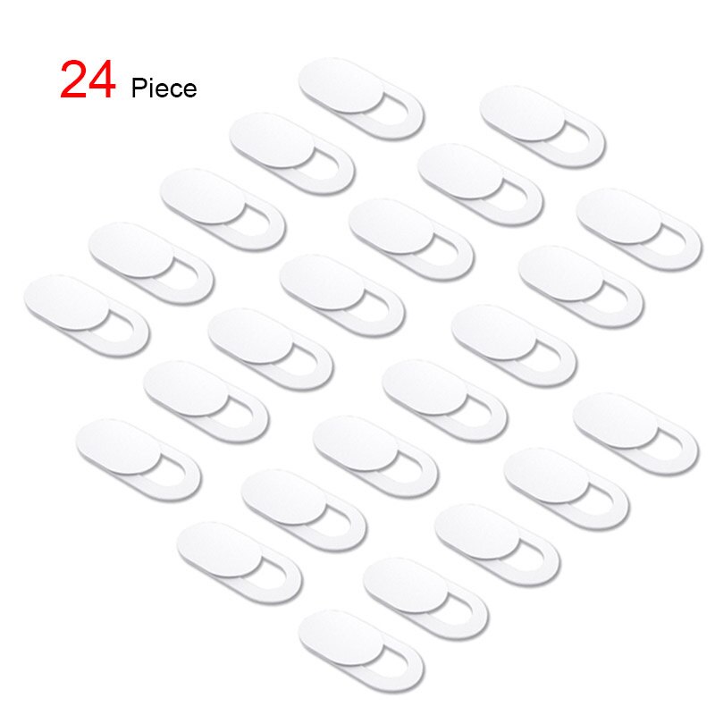 24 Pcs Webcam Cover Privacy Protective Cover Computer Lens Camera Cover Anti-Peeping Protector Shutter Slider Phone Stickers: 24 Piece White