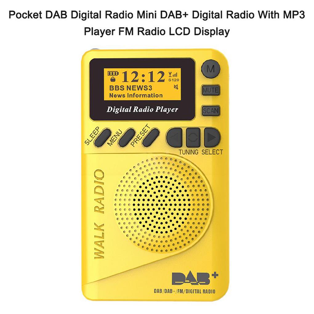 P9 Mini Radio de bolsillo Radios DAB portátiles Altavoz Reproducción de MP3 Viajar
