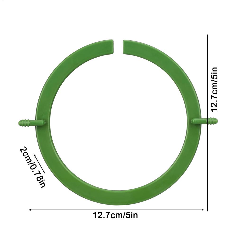 Sistema de riego por goteo para plantas, bucle de goteo para plantas con soporte, anillo de riego por goteo para plantas, gotero de agua para plantas de jardín: Default Title