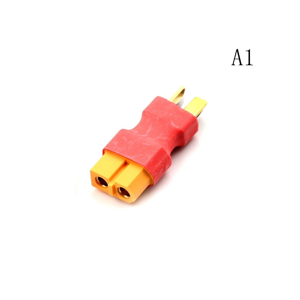 1pcs XT60 XT-60 to T-Plug Deans Male & Female No wire adapter connector For Lipo Battery charger: A1