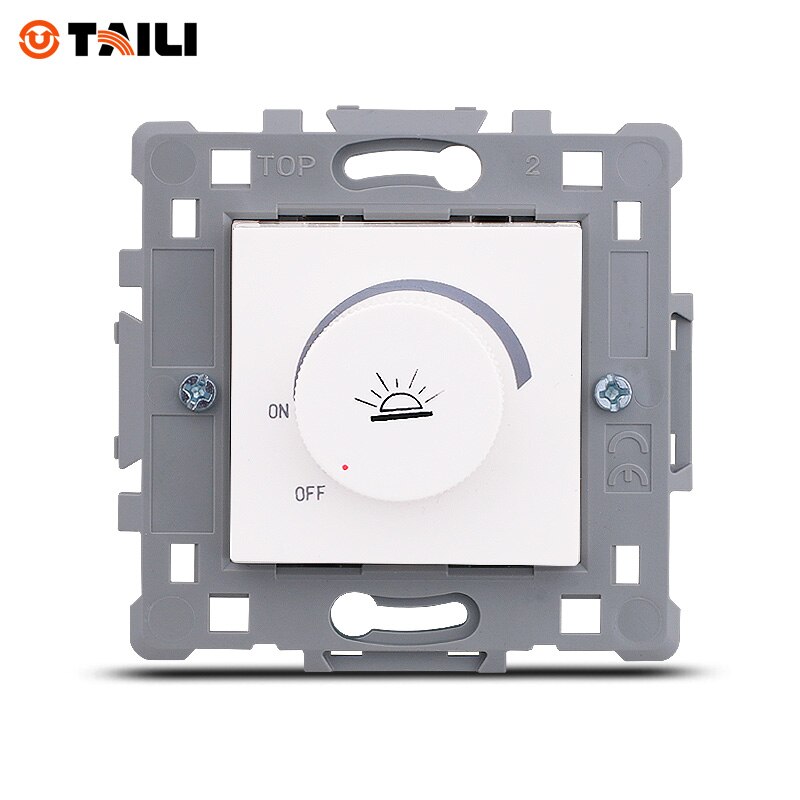 Dimmer Switch Function Keys White AC 110~240V 16A Home Wall Light Switch Lamp dimmer SABIC Polycarbonate CE TAILI