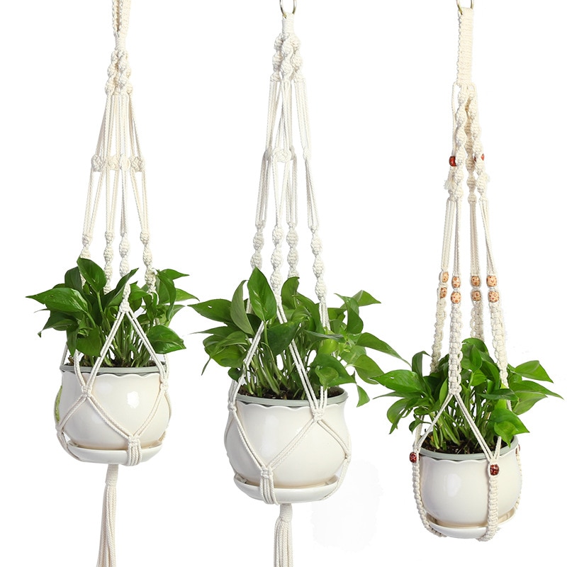 macrame plant hanger bloem hanger pot hanger opknoping plant voor indoor balkon
