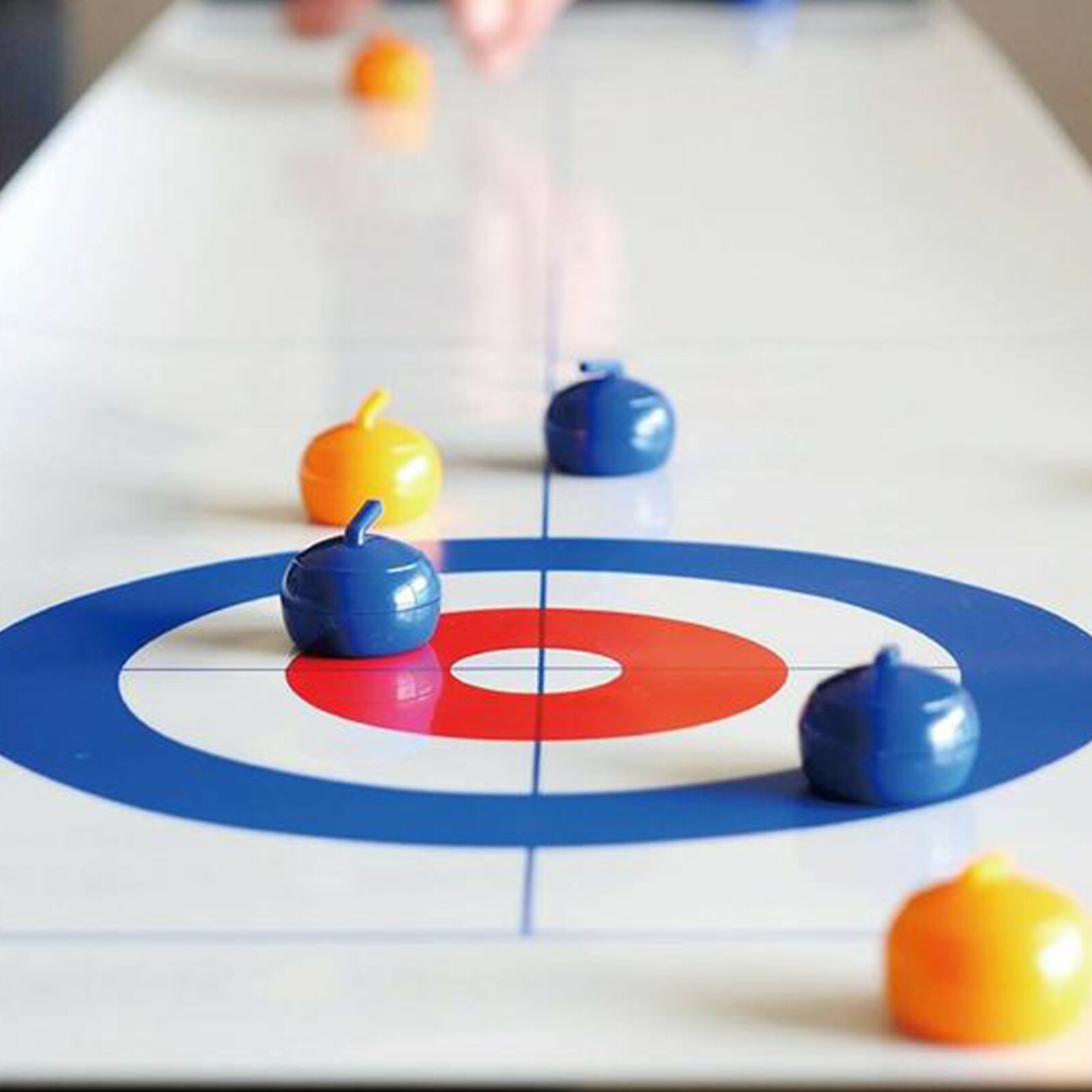 Desktop Curling Mini Size Decompression ABS Family Tabletop Game for Home