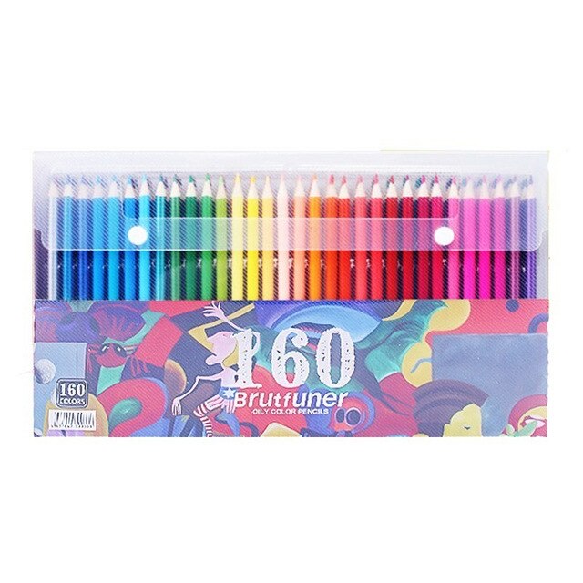 120/160 crayon de couleur souple ensemble 150 crayon aquarelle crayons de couleur pour enfants Skechers étudiants dessin: 160 colors
