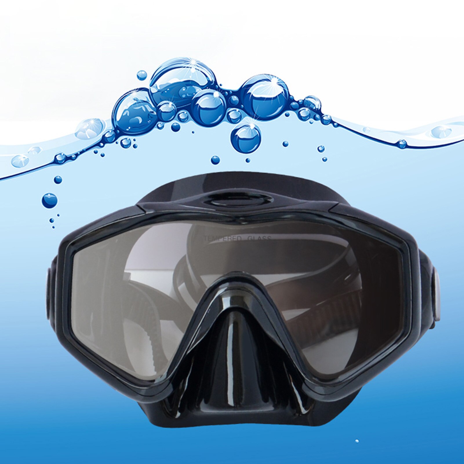 Silicone Gear Scuba Diving Mask Equipment Snorkel Adults Anti-Fog UV Waterproof Swim/Dive Glasses Men Women Goggles