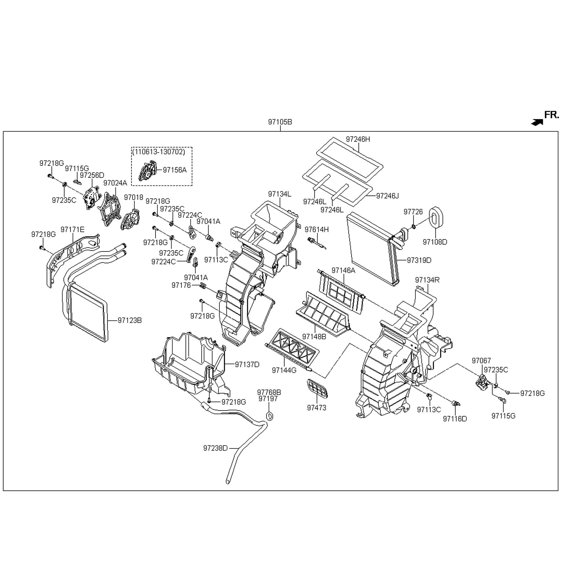 thumbnail image 2 of Front AC Evaporator Core Parallel Flow For Hyundai Tucson 2010-2015 & Kia Sportage – Direct Replacement 2 of 6